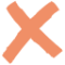 Orange X icon